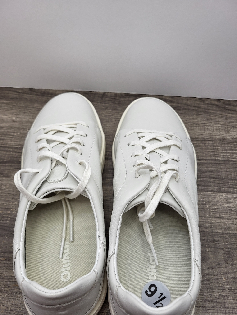 Olukai Pehuea Li 'Ili Shoe Women's Sz 6 Leather Comfort Low Casual Sneakers New - Picture 6 of 8